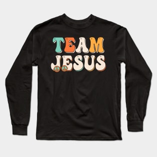 Team Jesus Retro Christian Long Sleeve T-Shirt